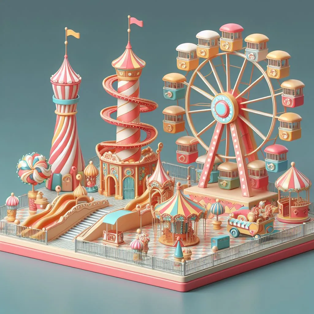Amusement park games decorations 2
